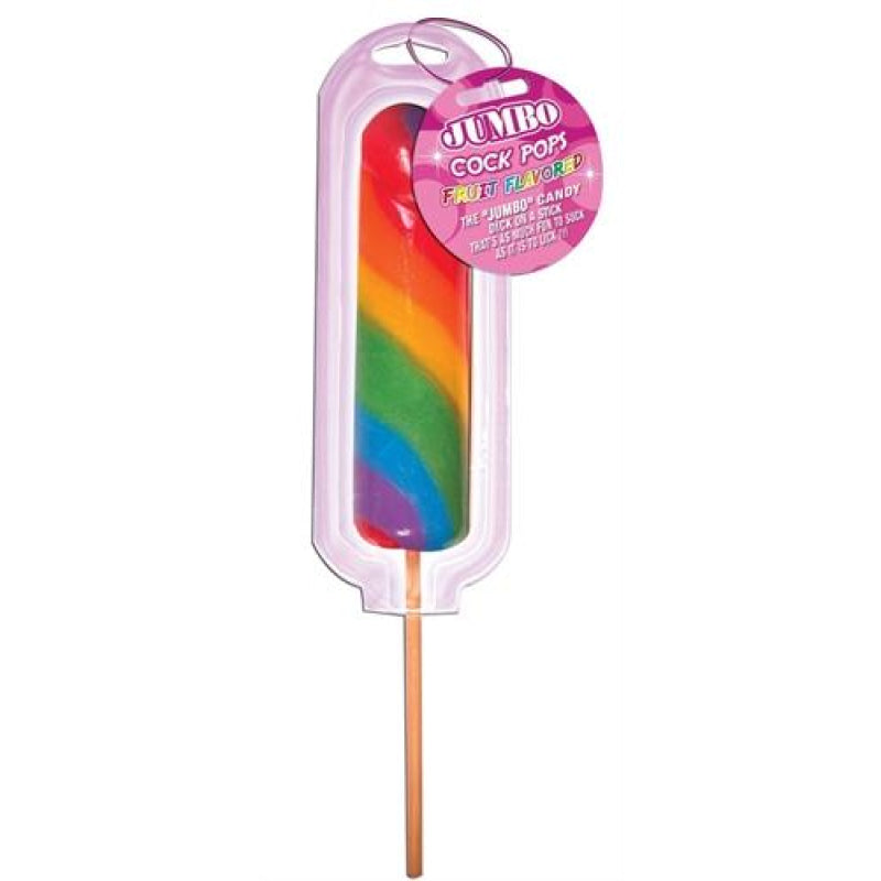 Jumbo Rainbow Cock Pops - Each