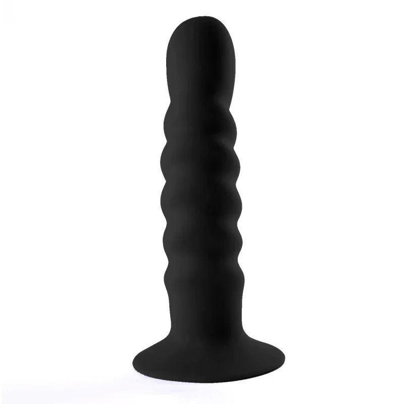 Kendall Silicone Dong Swirled Satin Finish - Black - MyPleasure