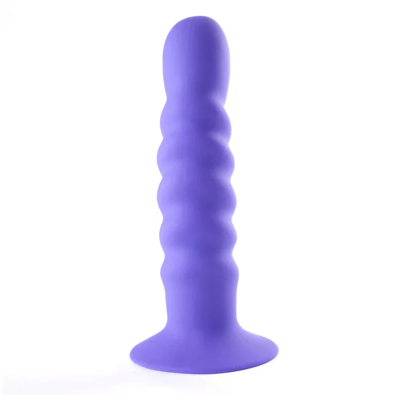 Kendall Silicone Dong Swirled Satin Finish - Neon Purple - MyPleasure
