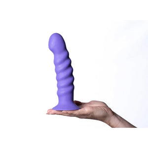 Kendall Silicone Dong Swirled Satin Finish - Neon Purple