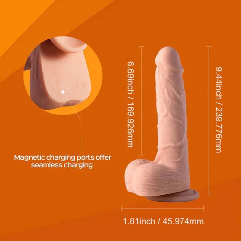 Kenzo-App Controlled 9.5"" Big Realistic - Thrusting Dildo