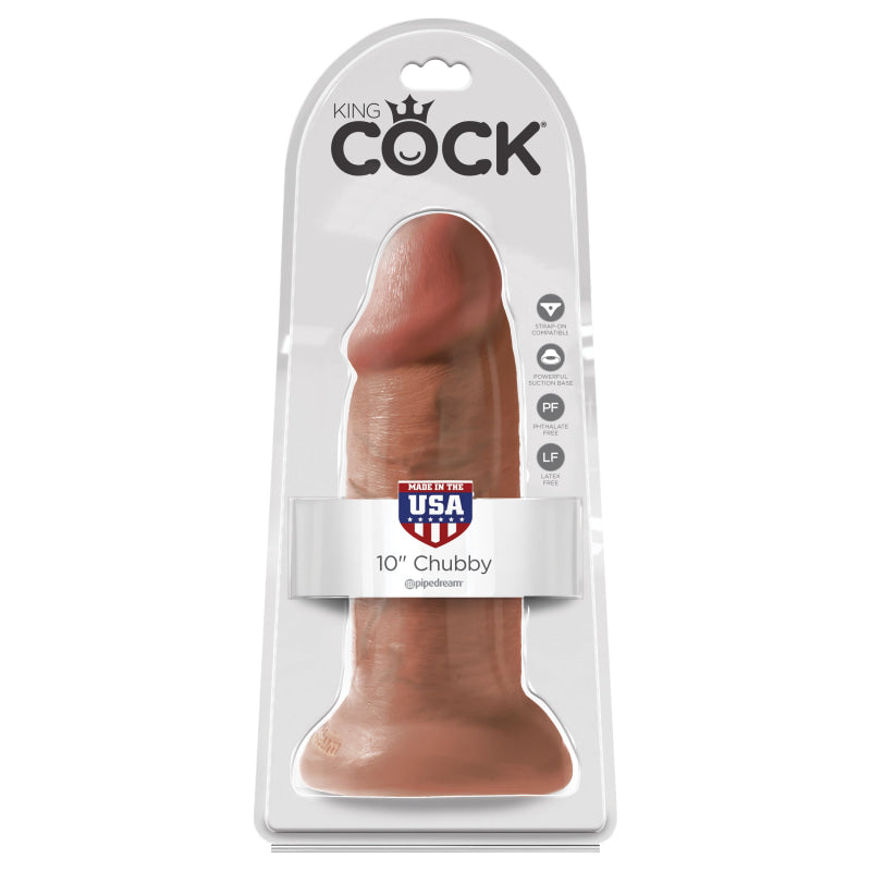 King Cock 10" Chubby - Tan