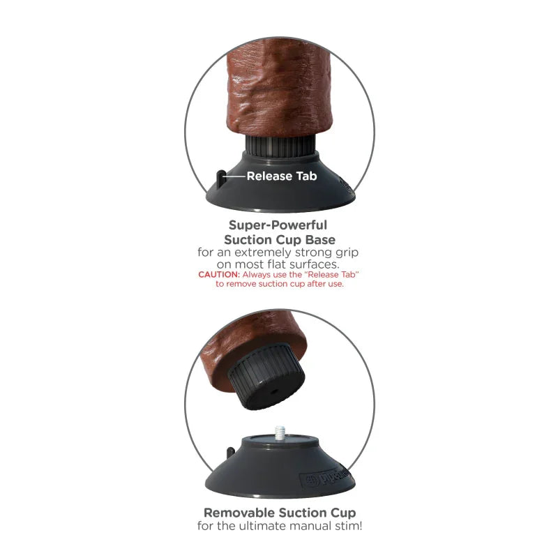 King Cock 10-Inch Vibrating Cock With Balls - Brown