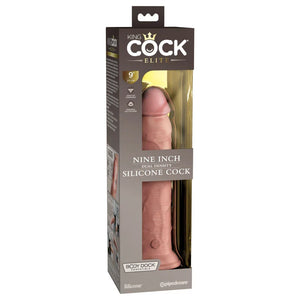 King Cock Elite 9 Inch Silicone Dual Density Cock - Light