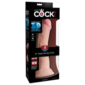 King Cock Plus Triple Density 8" Cock - Flesh