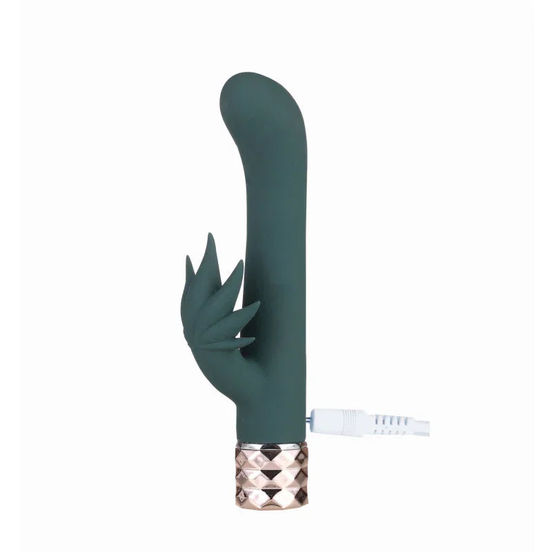 Kusha 420 Series Crystal Gems G-Spot Vibrator - Green