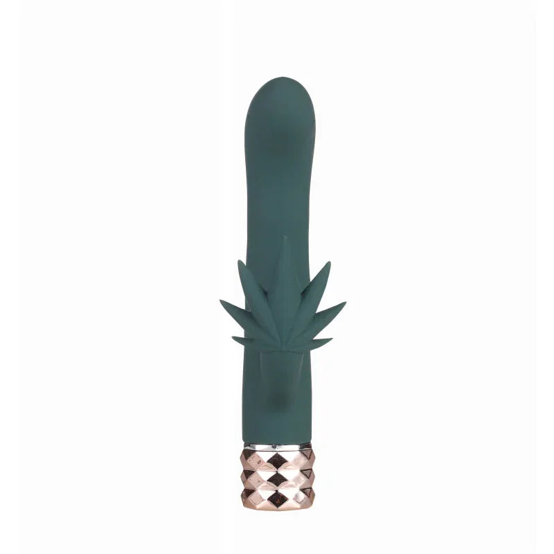 Kusha 420 Series Crystal Gems G-Spot Vibrator - Green