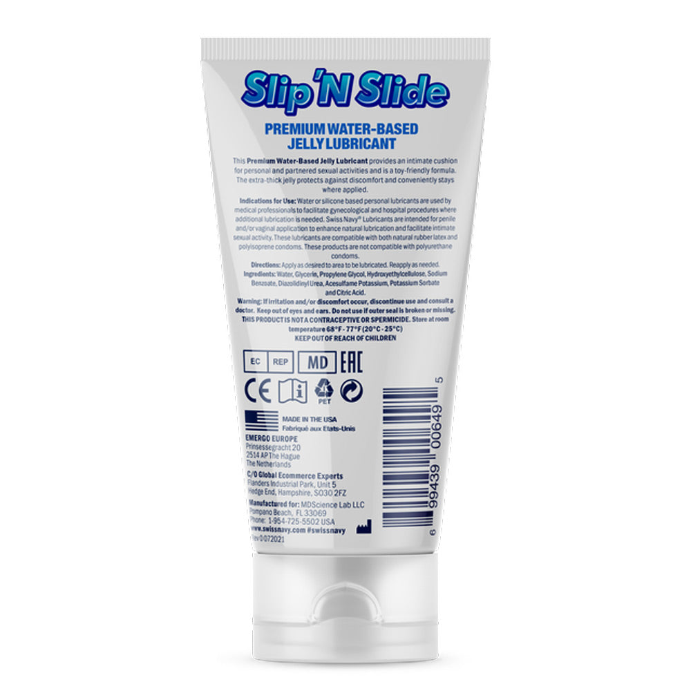 Swiss Navy Slip N Slide - Premium Jelly Lubricant  - 5 Fl. Oz.