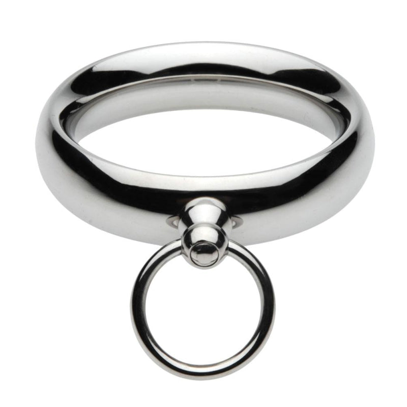 Lead Me Stainless Steel Cock Ring - 1.95