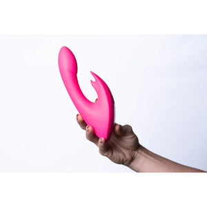 Leah USB Rechargeable Silicone 10-Function Rabbit Vibrator - Pink - MyPleasure