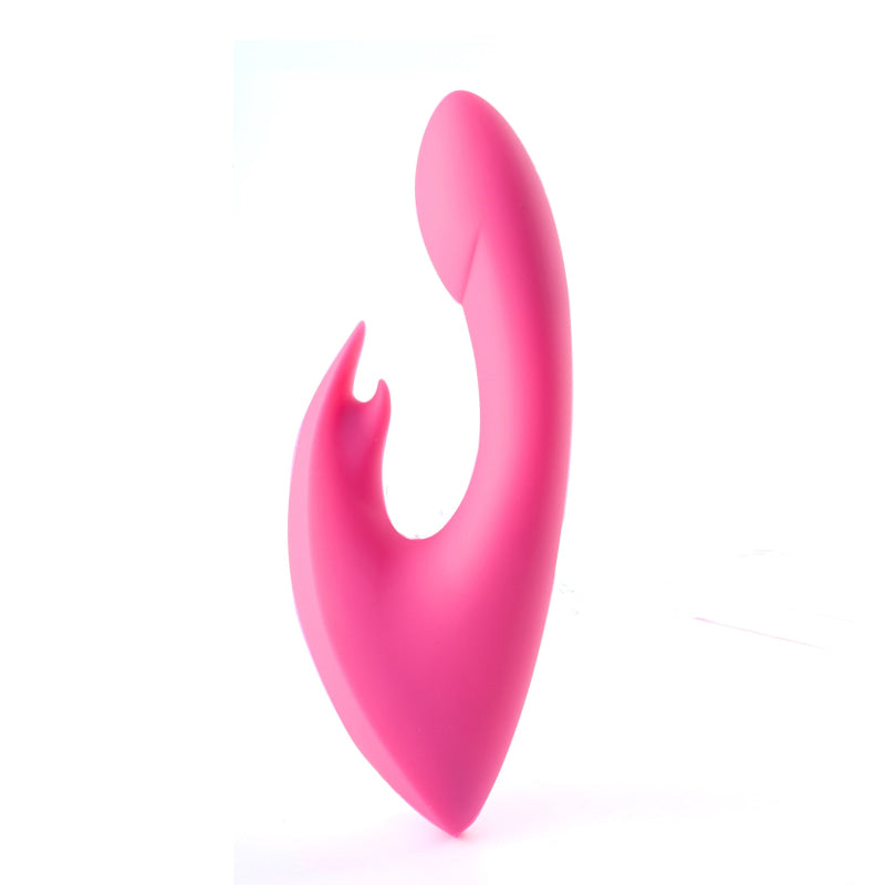 Leah USB Rechargeable Silicone 10-Function Rabbit Vibrator - Pink