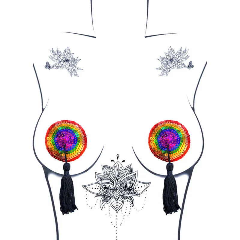 Lgbtqa and Xo Reusable Silicone Nipztix - MyPleasure