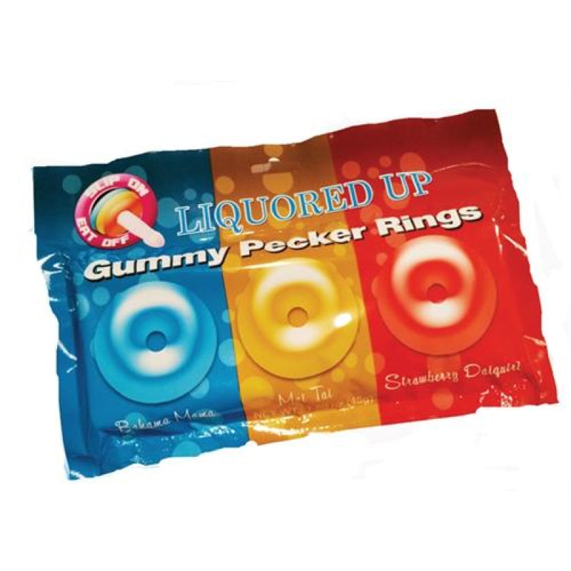 Liquored Up Gummy Pecker Rings