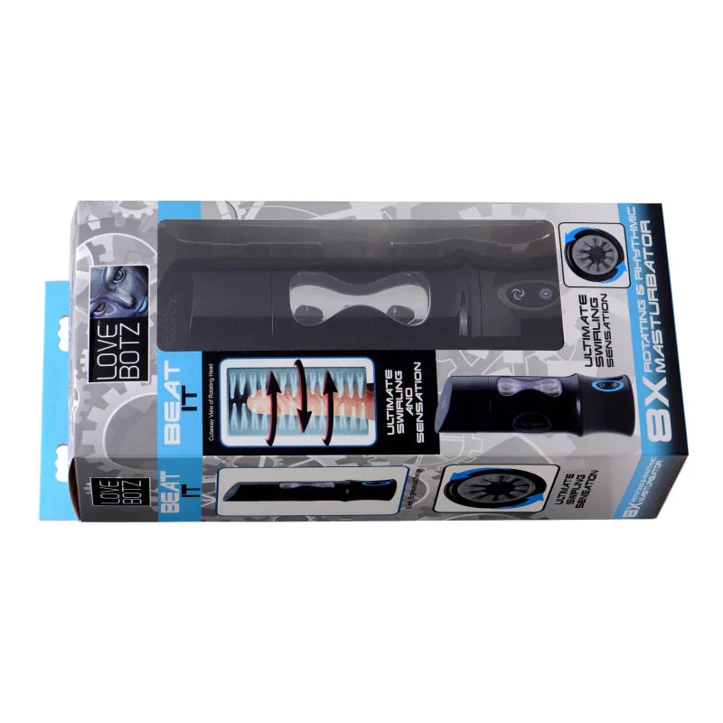 Love Botz Beat It 8x Rotating & Rhythmic Masturbator - MyPleasure