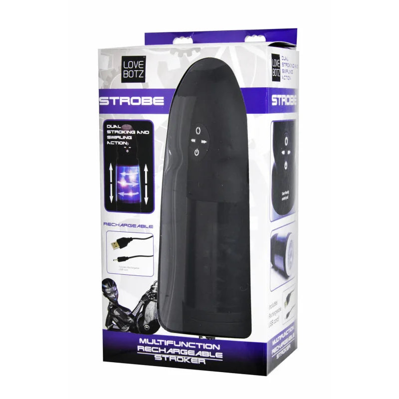 Love Botz Stroke Multifunction Rechargeable Stroker - MyPleasure