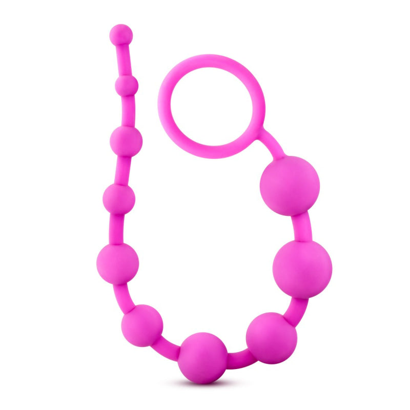 Luxe Silicone 10 Beads - Fuchsia