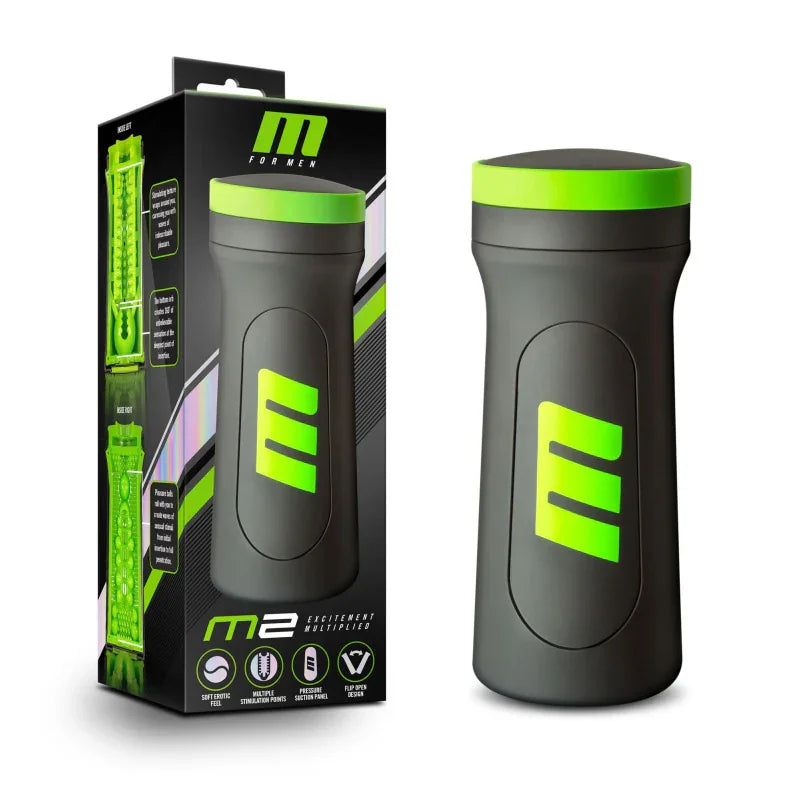 M for Men - M2 - Male Masturbator Cup - Black - MyPleasure