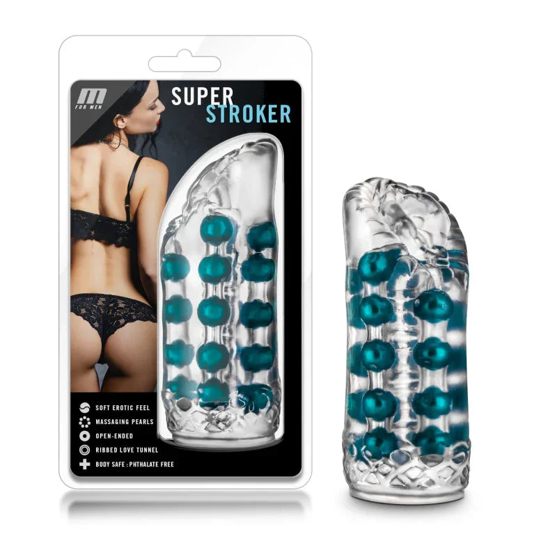 M for Men Super Stroker - Clear - MyPleasure