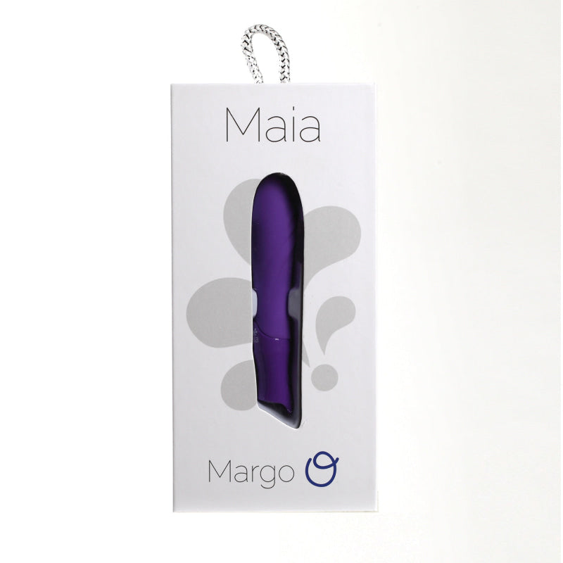 Margo Silicone Textured Bullet Vibrator - Neon  Purple