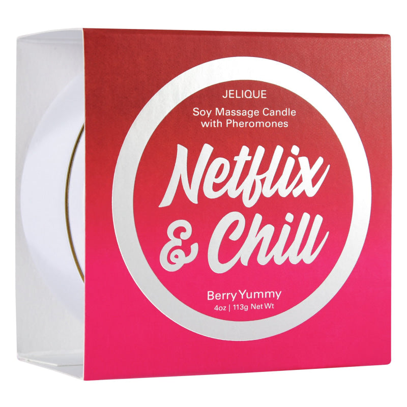 Massage Candle - Netflix and Chill - Berry Yummy - 4 Oz. Jar