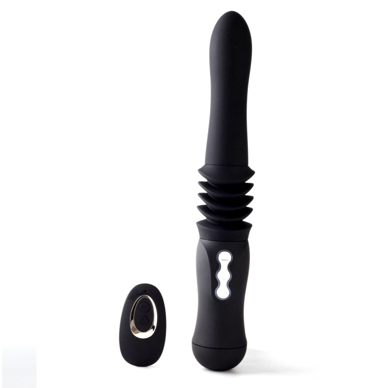 Max Silicone Thrusting Portable Love Machine -  Black