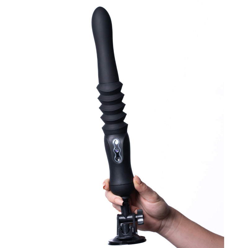 Max Silicone Thrusting Portable Love Machine -  Black