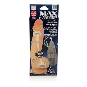 Max Vibrating Cock and Balls - Natural