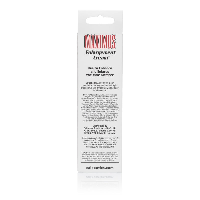 Maximus Enlargement Cream - Packaged