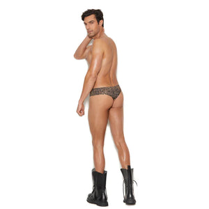 Men's Thong Back Brief - Small/medium - Animal - MyPleasure