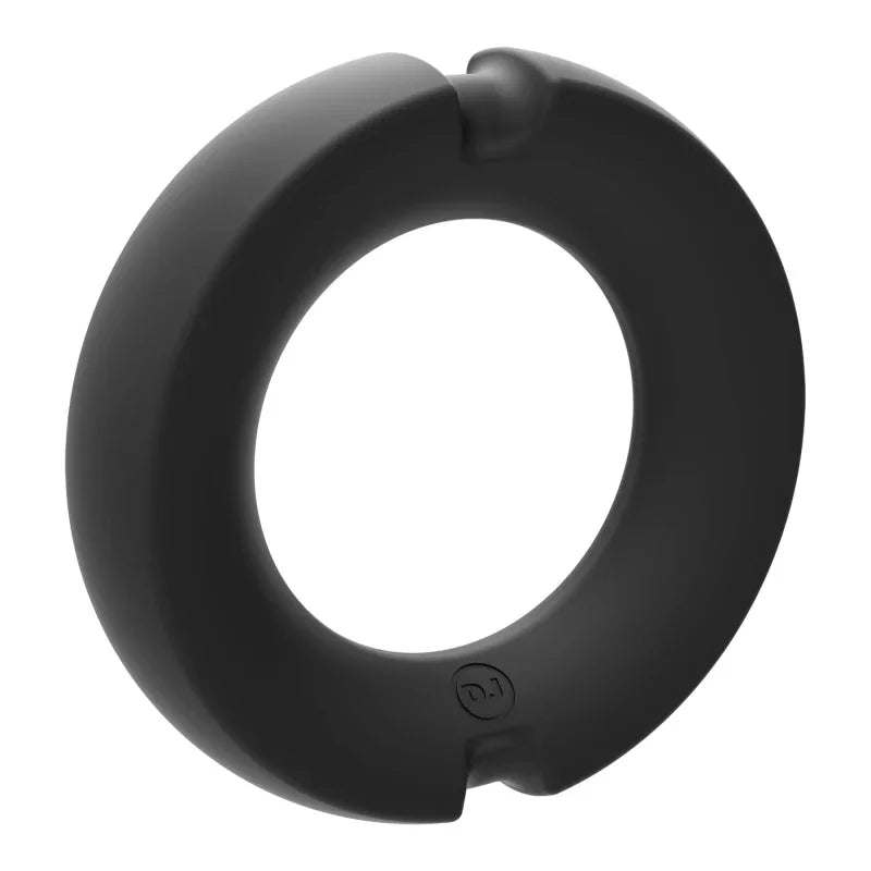 Merci - the Paradox - Silicone Covered Metal Cock Ring - 45mm - Black