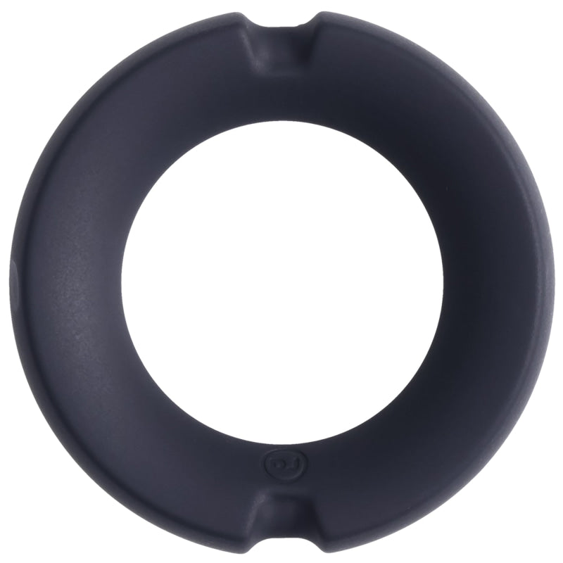 Merci - the Paradox - Silicone Covered Metal Cock  Ring - 45mm - Black