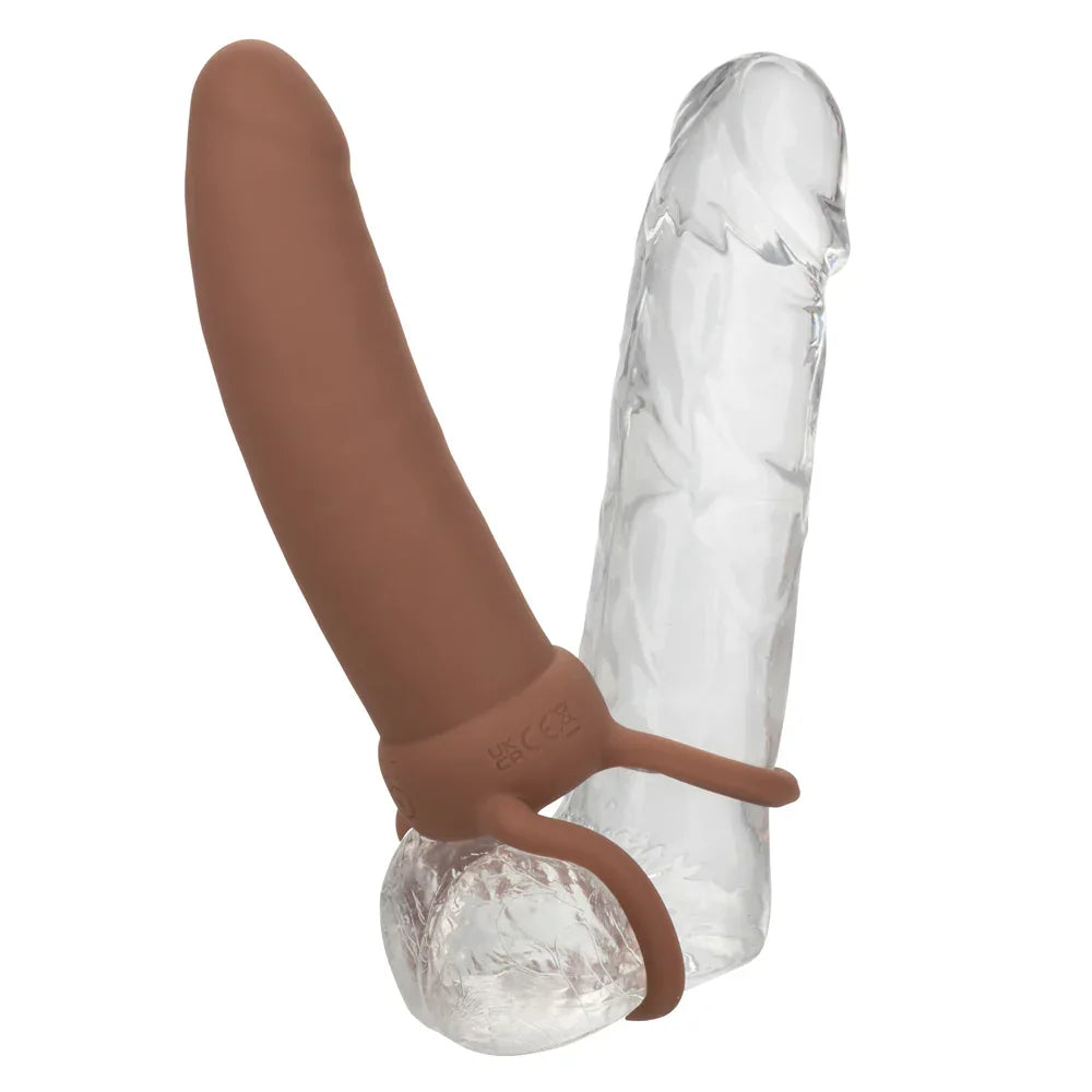 Performance Maxx Rechargeable Thick Dual Penetrator - Brown