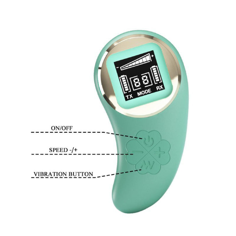 Mina Vibrating Remote Control Egg - Turquoise