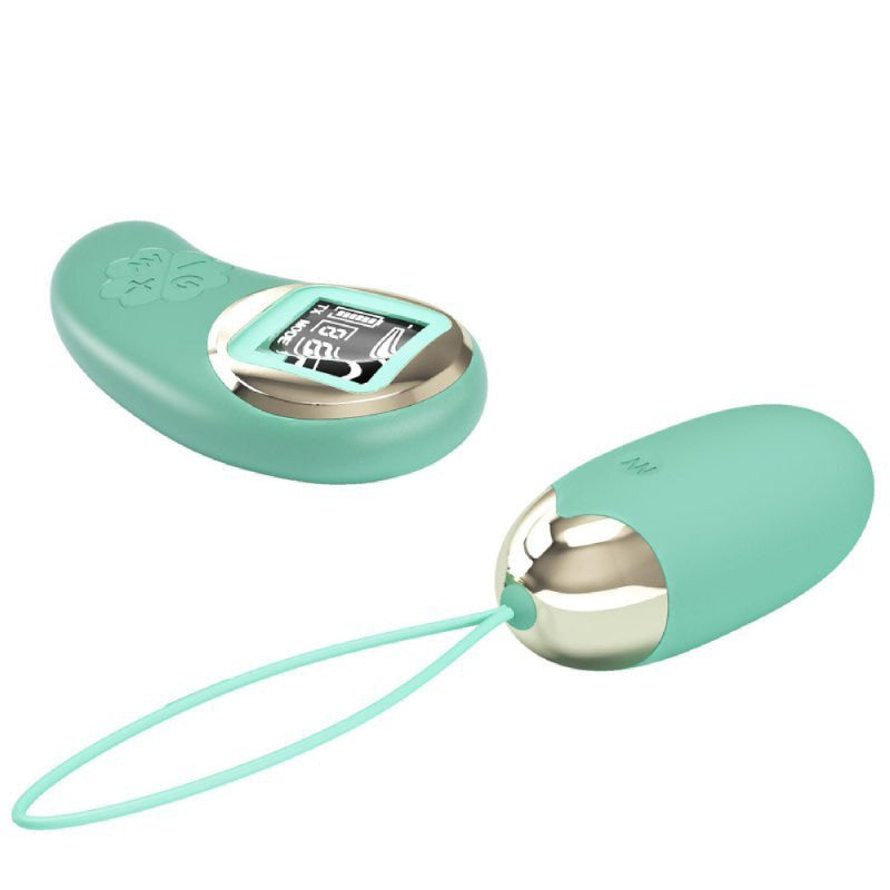 Mina Vibrating Remote Control Egg - Turquoise