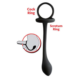 My Cockring Cring With Buttplug - Black