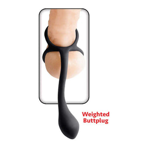 My Cockring Cring With Buttplug - Black