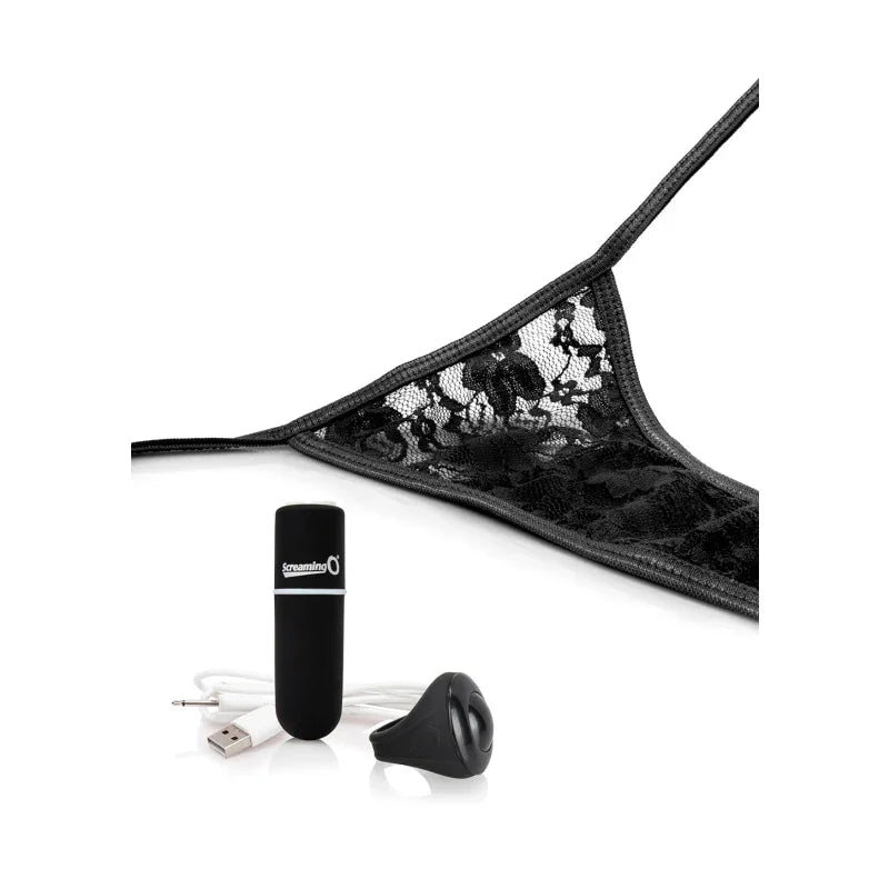 My Secret Charged Remote Control Panty Vibe - Black