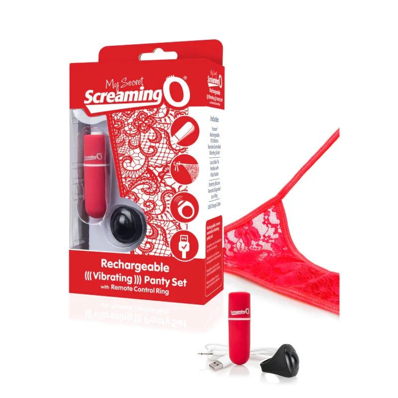 My Secret Charged Remote Control Panty Vibe - Red