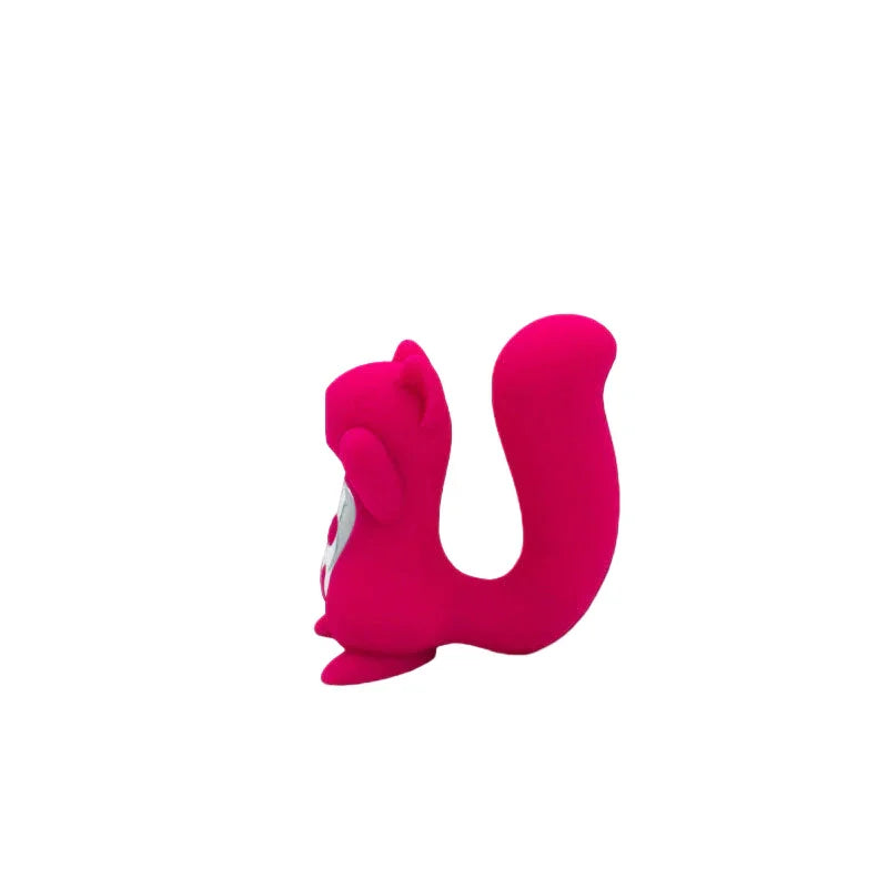 Natalie's Toy Box Screaming Squirrel Air Pulse & G-Spot Vibrator, Dual Motor 2in1 Rechargeable Waterproof Massager for Clitoral Vaginal & Anal Stimulation, 20 Functions, ABS Silicone Adult Sex Toy