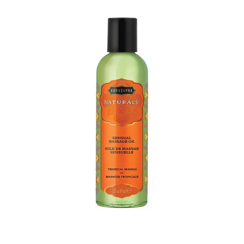 Naturals Massage Oil - Tropical Mango - 2 Fl Oz (59 ml) - MyPleasure