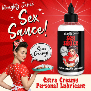 Naughty Jane's Sex Sauce Extra Creamy Lubricant 8 Oz - MyPleasure