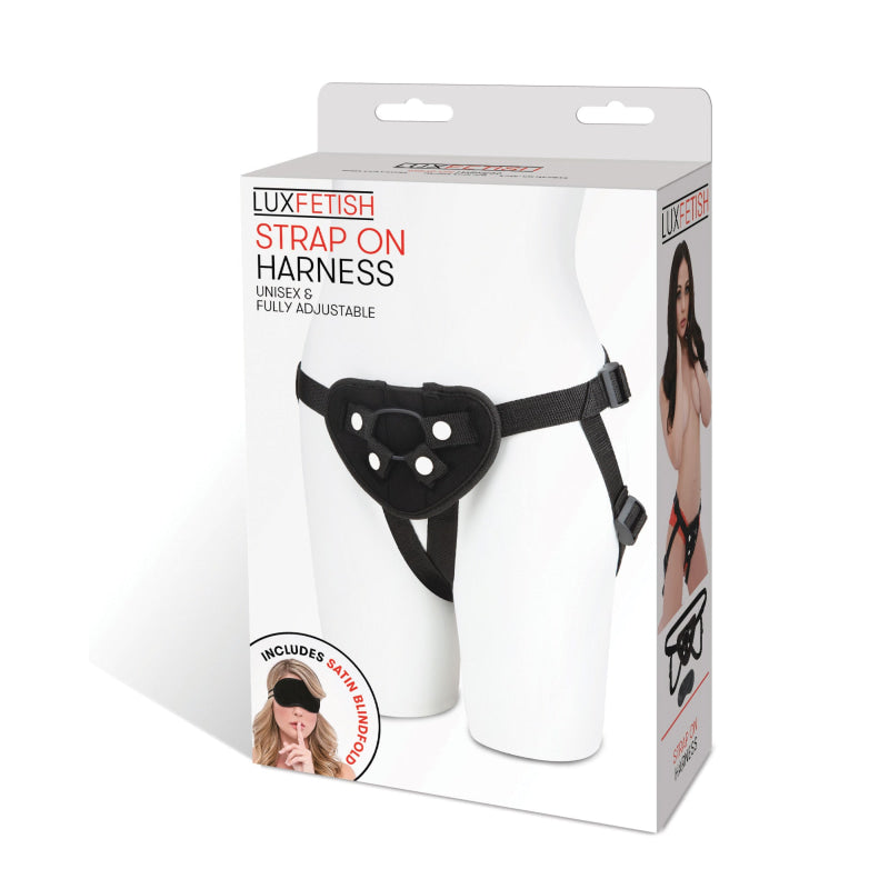 Neoprene Strap-on Harness - Black