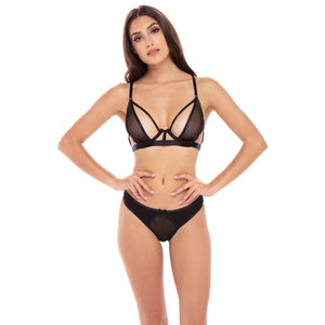 New in Town 2 Pc. Bra Set - M/l - Black - MyPleasure