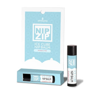 Nip Zip Ice Cube Nip Balm - Strawberry Mint - Tube Carded - MyPleasure