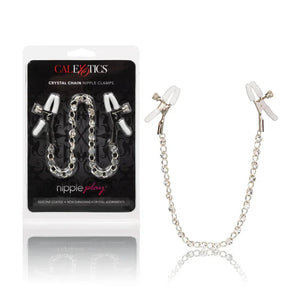 Nipple Play Crystal Chain Nipple Clamps - MyPleasure