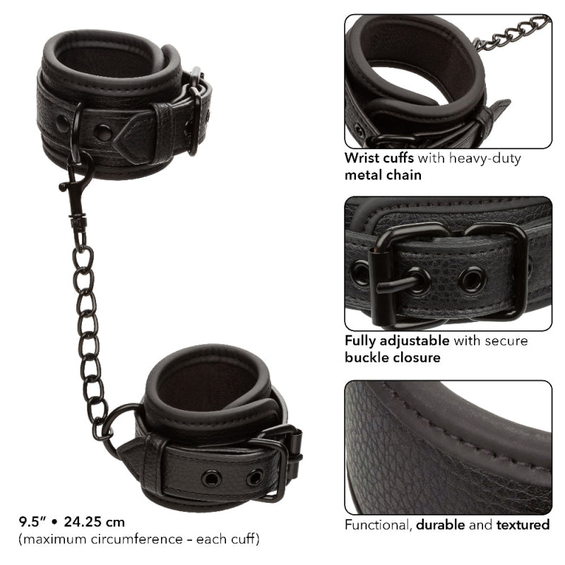 Nocturnal Collection Wrist Cuffs - Black