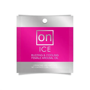 On Ice Buzzing & Cooling Female Arousal Oil - 0.01 Oz. Ampoule - MyPleasure