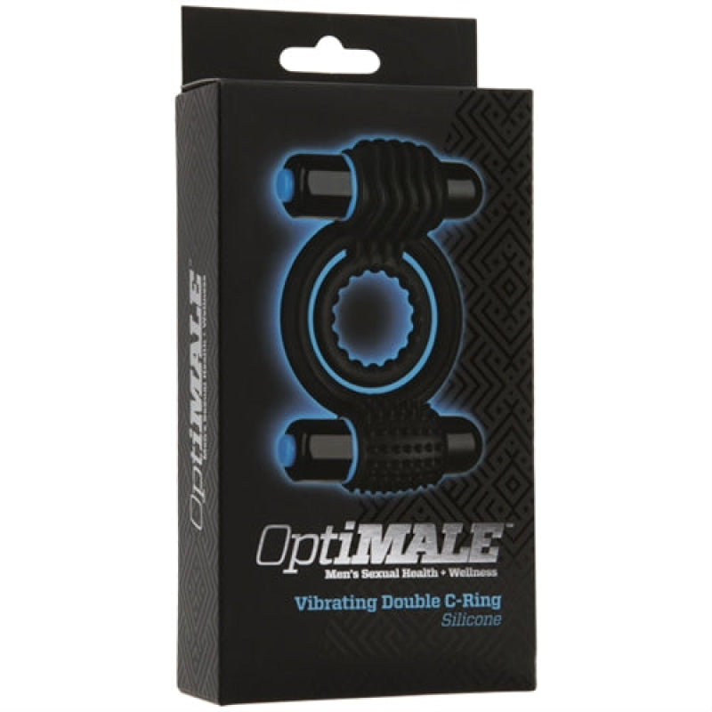 Optimale Vibrating Double C Ring - Black