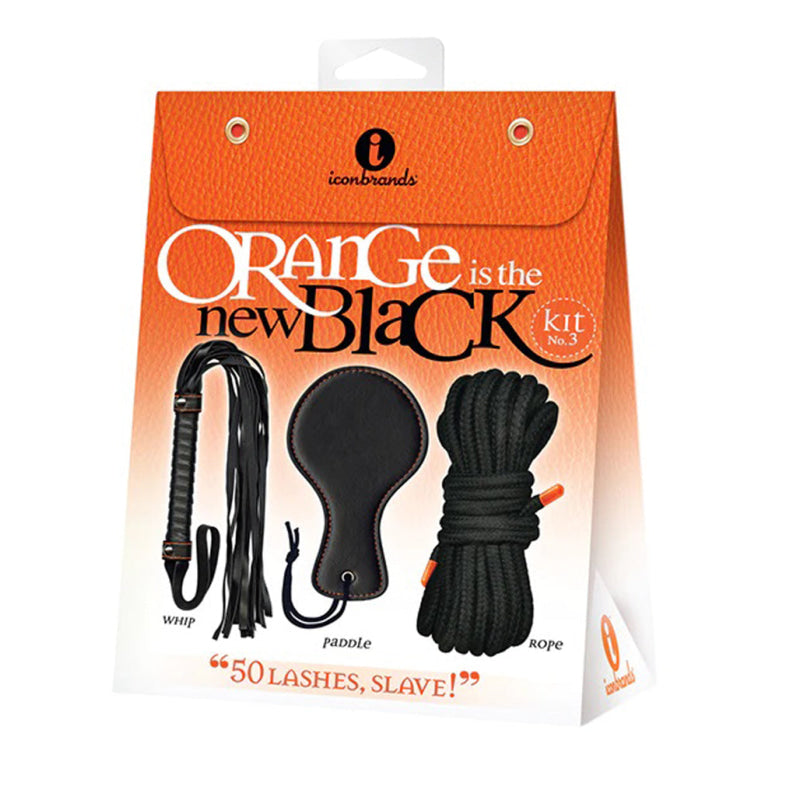 Orange Is the New Black 50 Lashes Kit - Black/orange