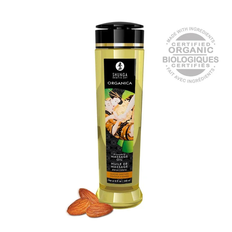 Organica Massage Oils - Almond Sweetness - 8 Fl. Oz. - MyPleasure